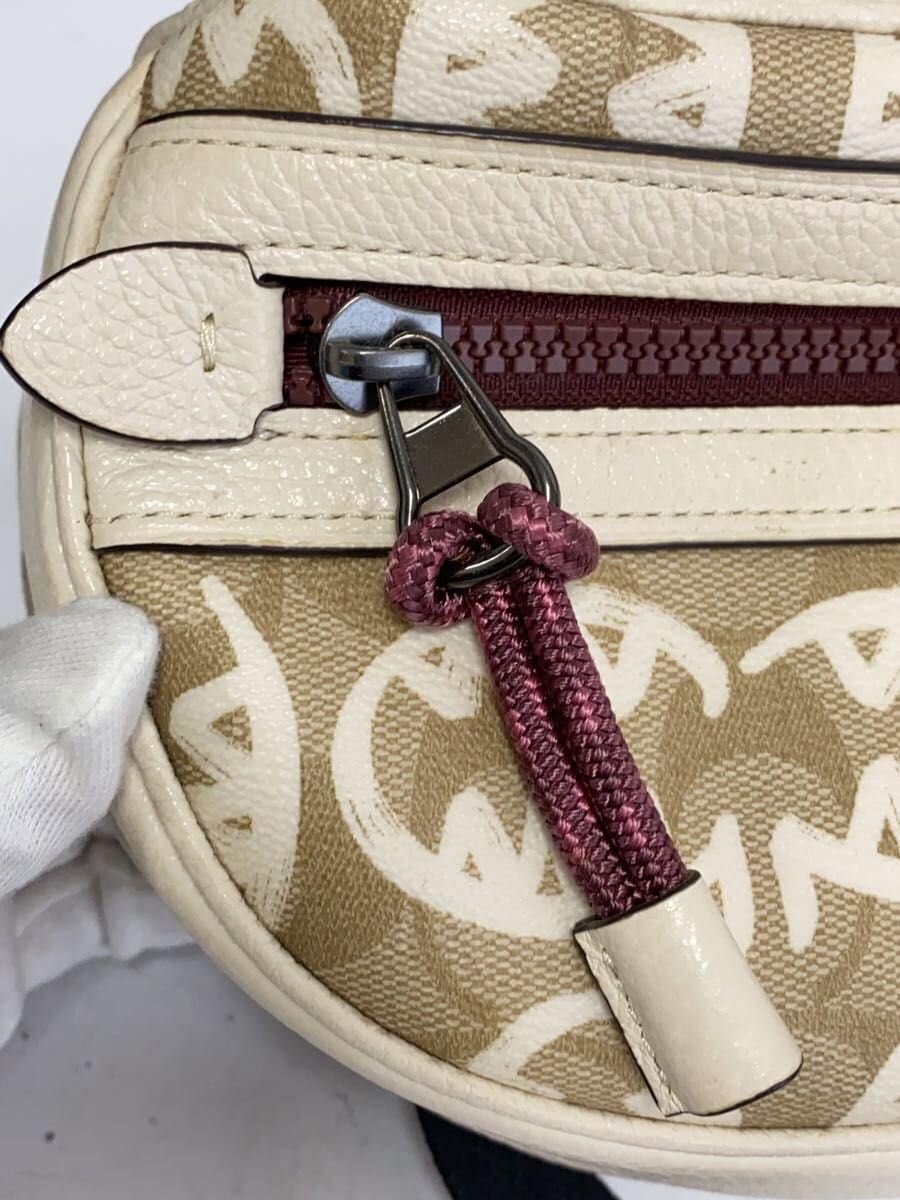 COACH shoulder bag -- BEG all-over pattern B2080 9