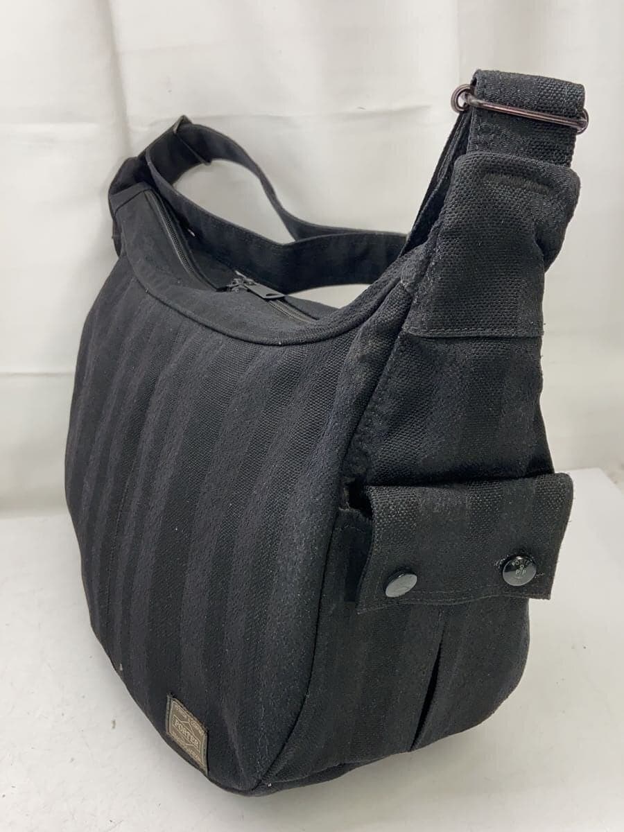 PORTER Tango Chirimen 10th Anniversary Shoulder Bag BLK Plain 2