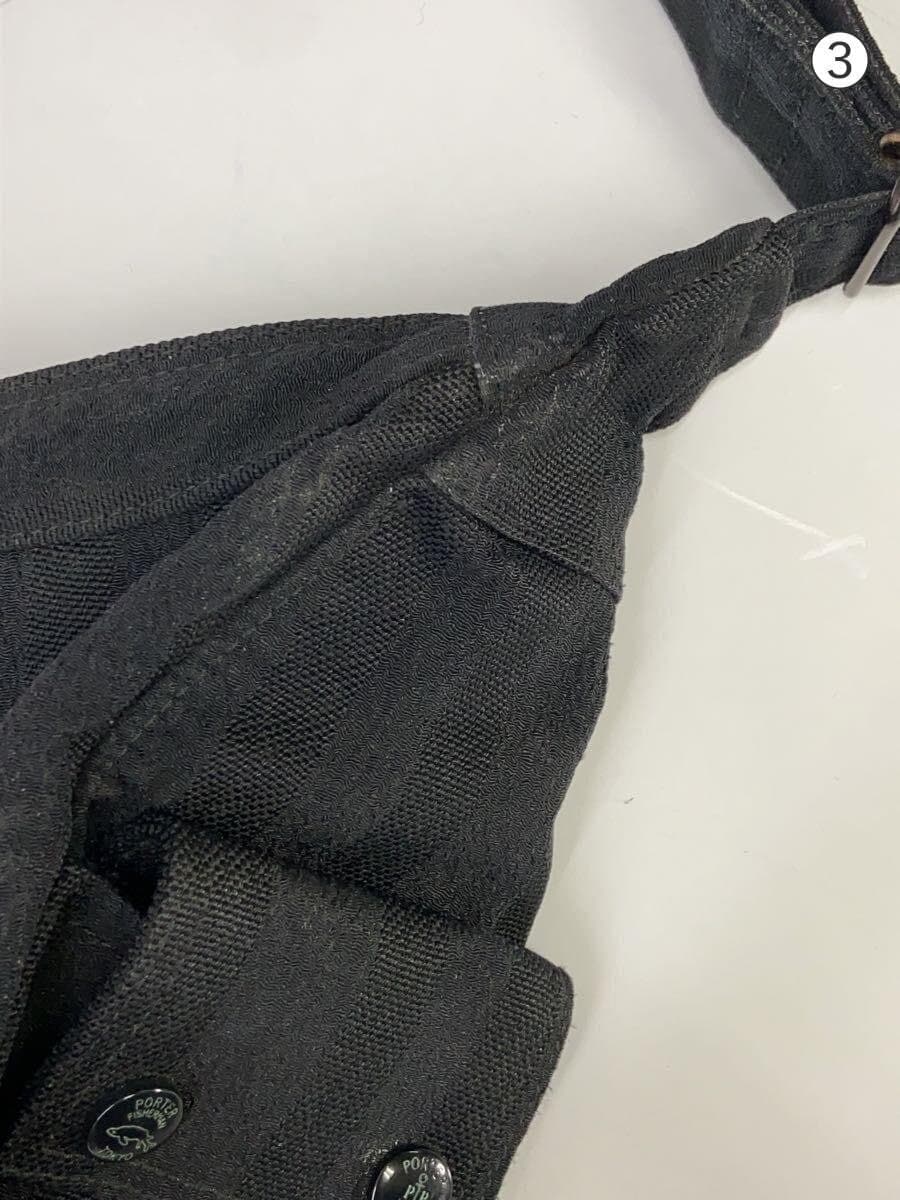 PORTER Tango Chirimen 10th Anniversary Shoulder Bag BLK Plain 9