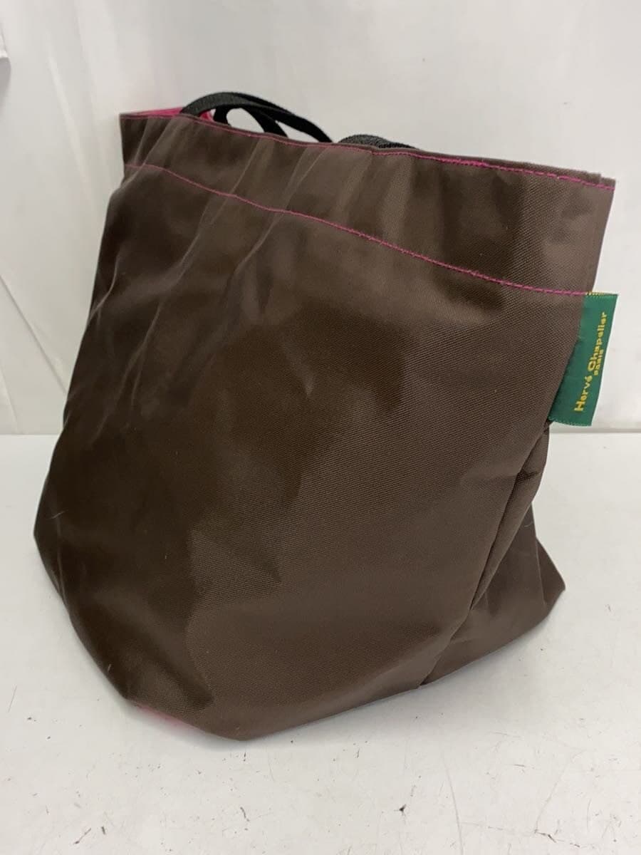 Herve Chapelier tote bag nylon BRW solid color 2