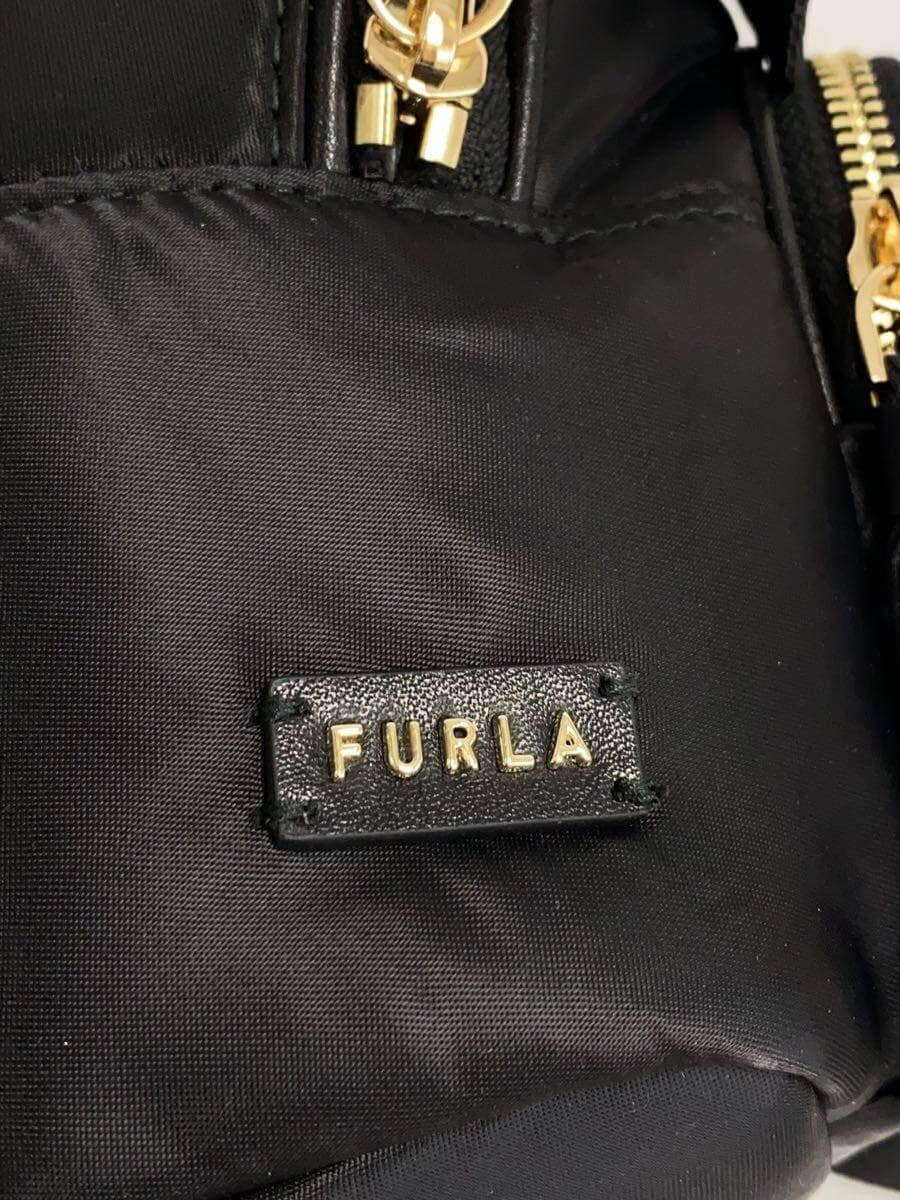 FURLA Backpack -- Black Solid Color 6