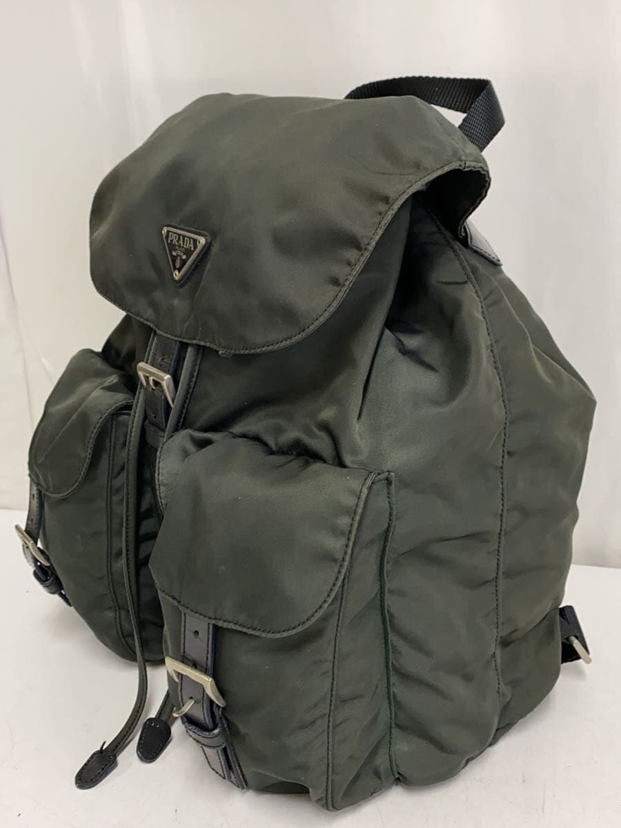 PRADA Backpack Nylon Black Solid Color 2