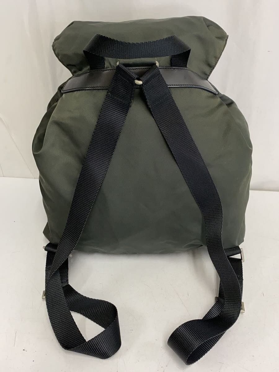 PRADA Backpack Nylon Black Solid Color 3