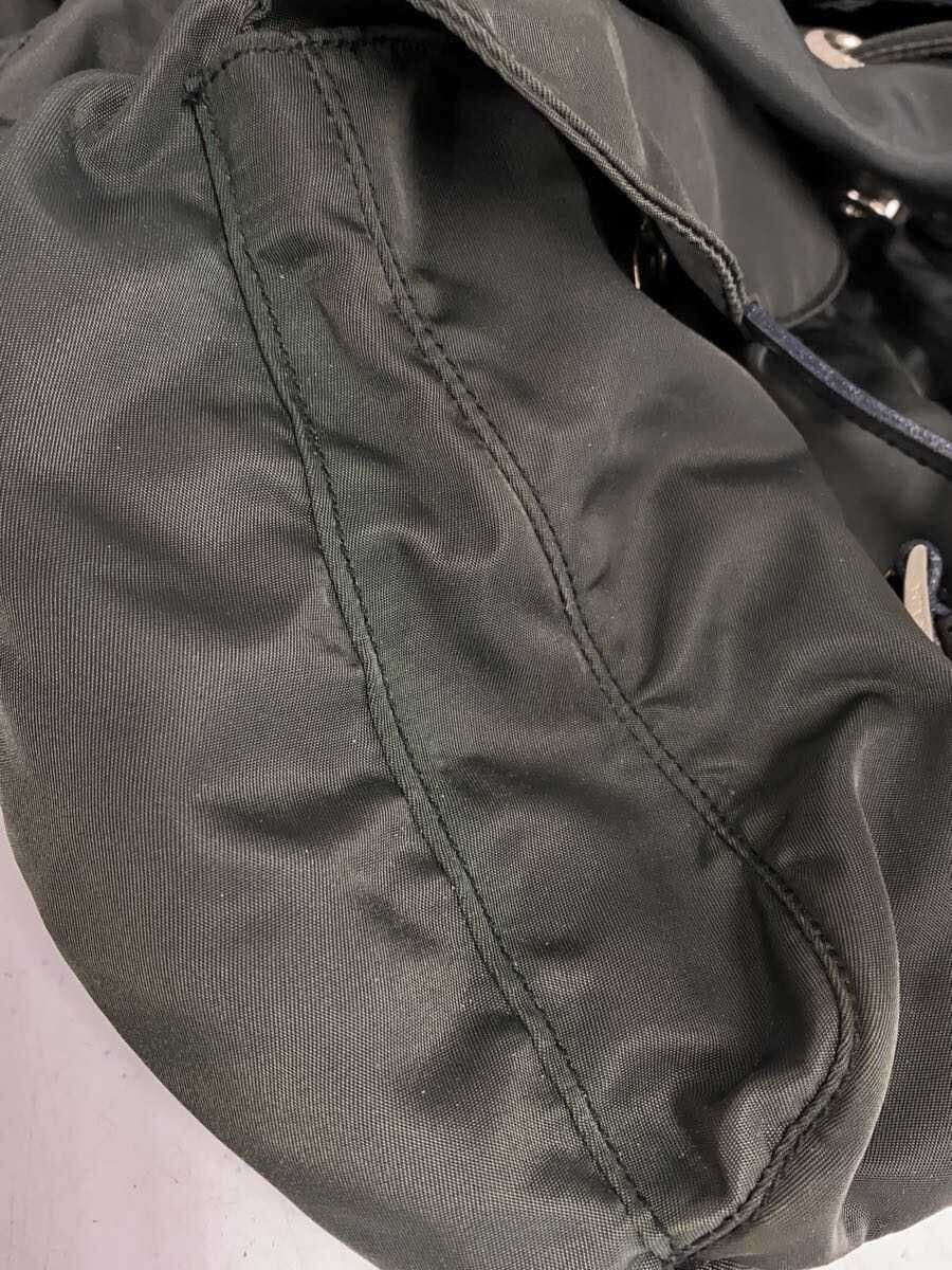 PRADA Backpack Nylon Black Solid Color 7