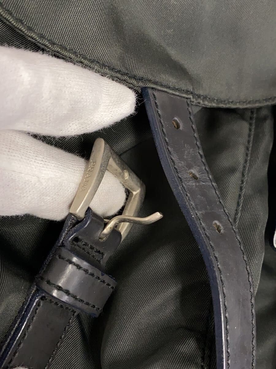 PRADA Backpack Nylon Black Solid Color 8