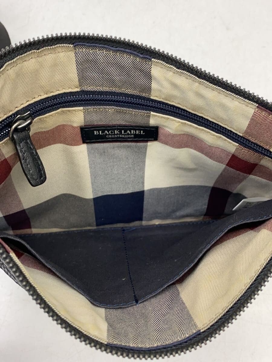 BLACK LABEL CRESTBRIDGE Shoulder Bag Leather BLK 6