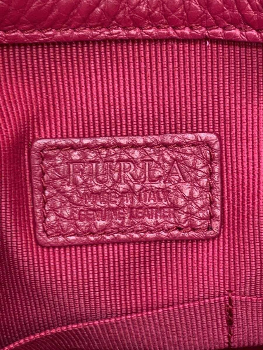 FURLA tote bag leather BRW floral pattern 200161 5