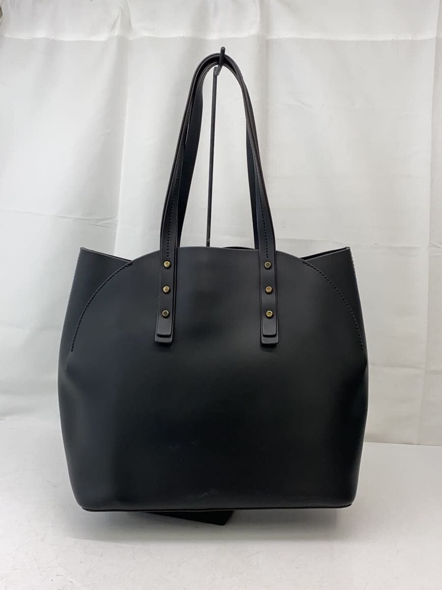 FURLA tote bag leather black plain 00870457 3