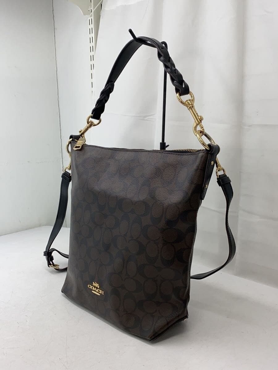 COACH Shoulder Bag Leather BRW All-over Pattern L1823 2