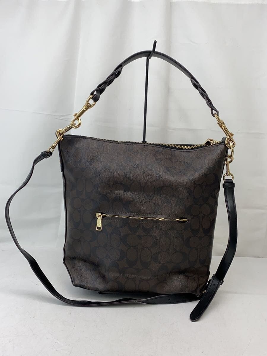 COACH Shoulder Bag Leather BRW All-over Pattern L1823 3