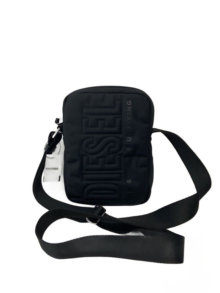 DIESEL shoulder bag polyester BLK solid color
