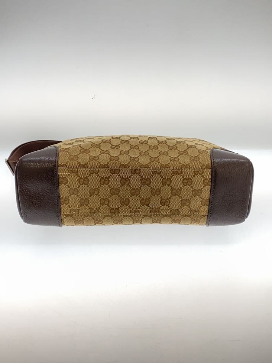 GUCCI Shoulder Bag_GG Canvas BRW All Over Pattern Corner Wear、Overall With Blackening 4