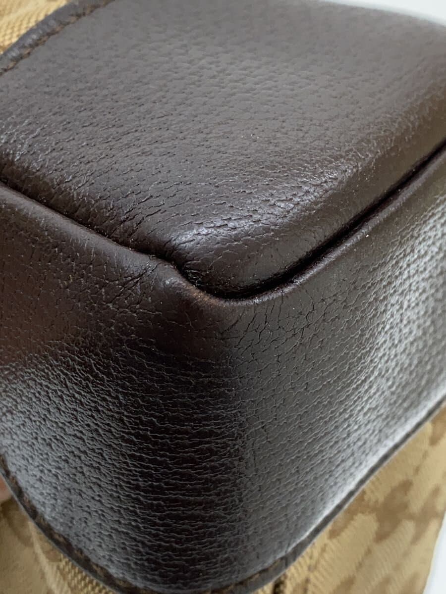 GUCCI Shoulder Bag_GG Canvas BRW All Over Pattern Corner Wear、Overall With Blackening 8