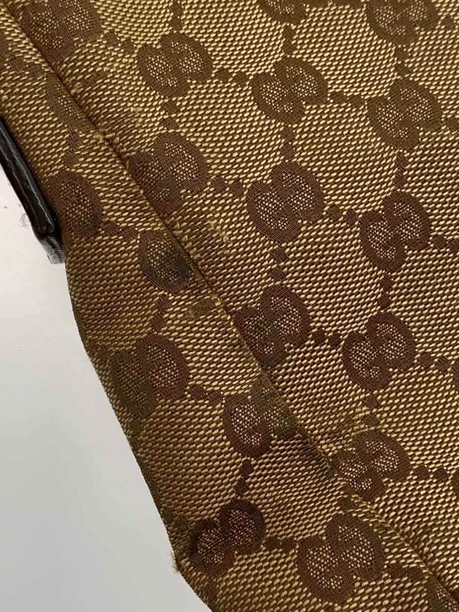 GUCCI Shoulder Bag_GG Canvas BRW All Over Pattern Corner Wear、Overall With Blackening 9