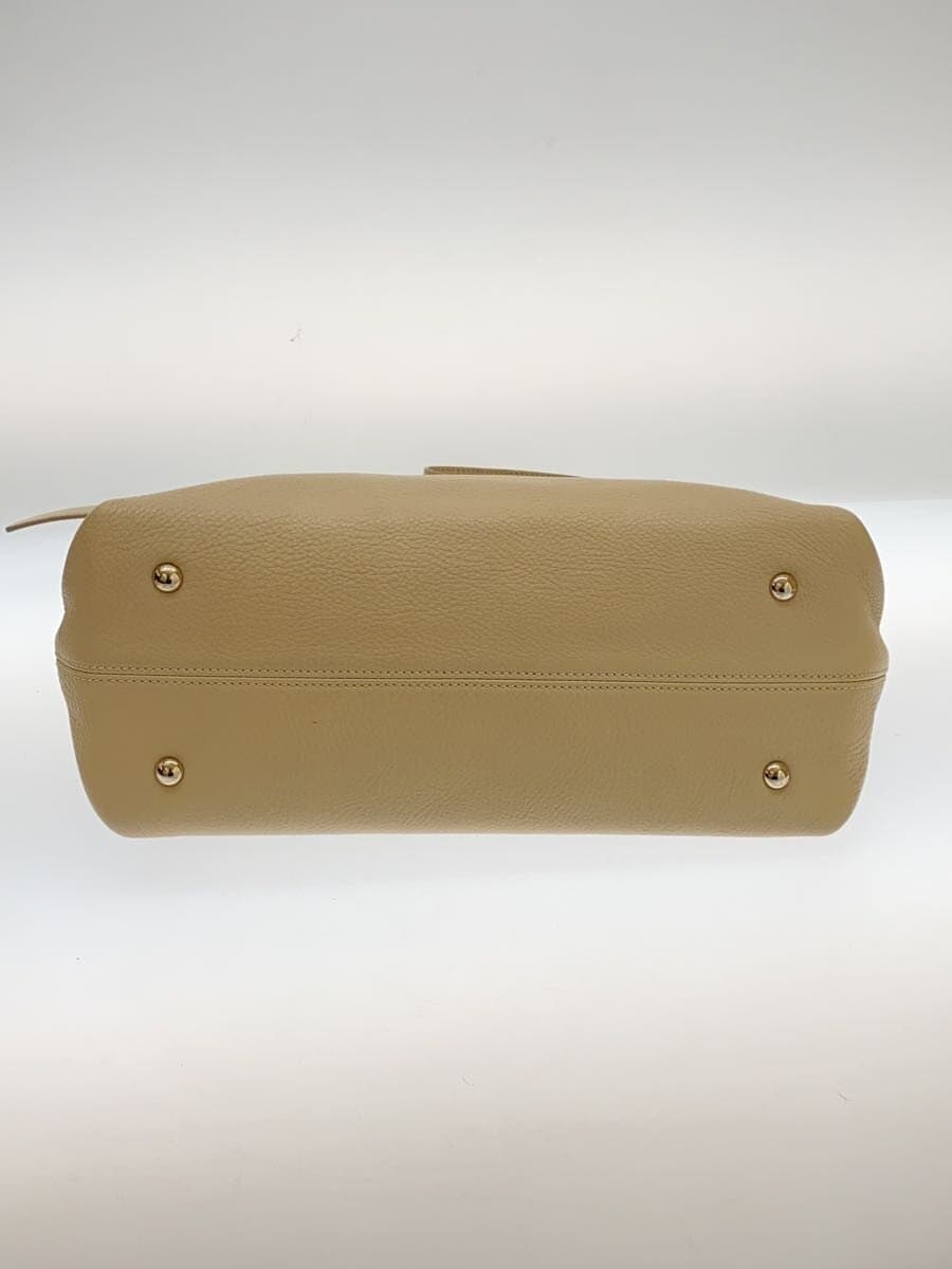 Salvatore Ferragamo Shoulder Bag BEG Gancini 2-Way Belt Partial With Blackening 4