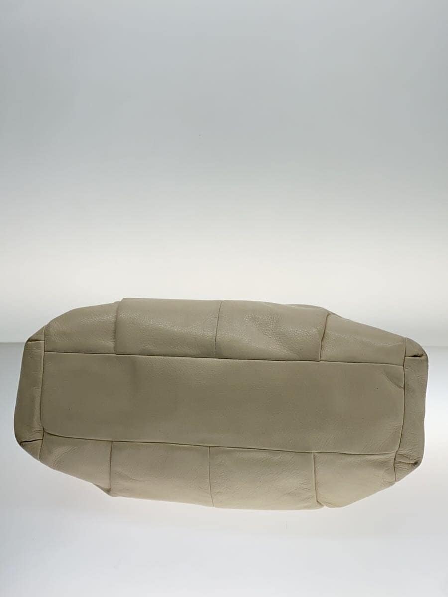 COACH Tote Bag_All Leather Leather WHT 4