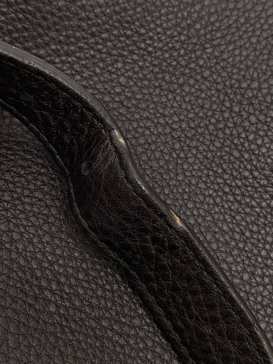 GUCCI Bamboo Shopper _Bamboo Leather BLK Corner Wear、Belt Partial Dent 8