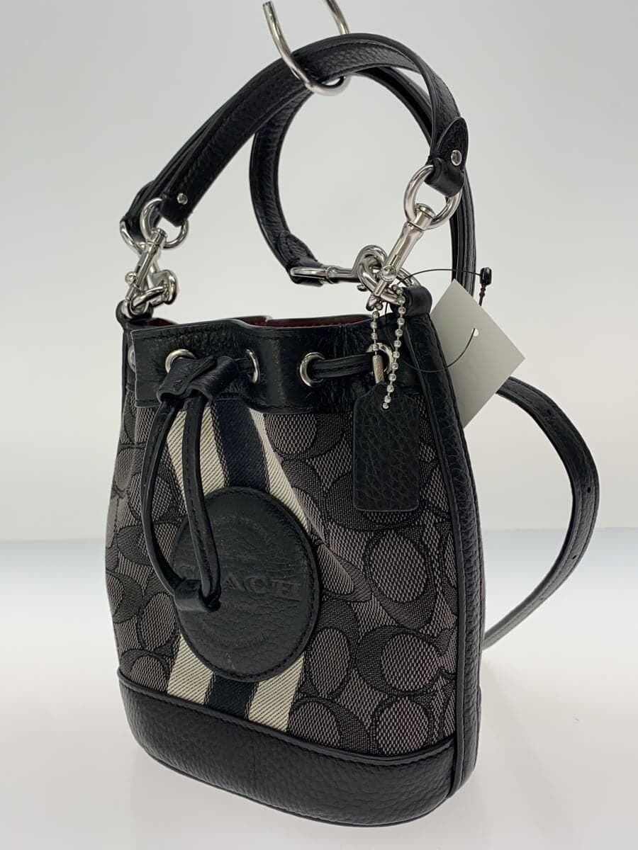 COACH Shoulder Bag Leather BLK C8322 2