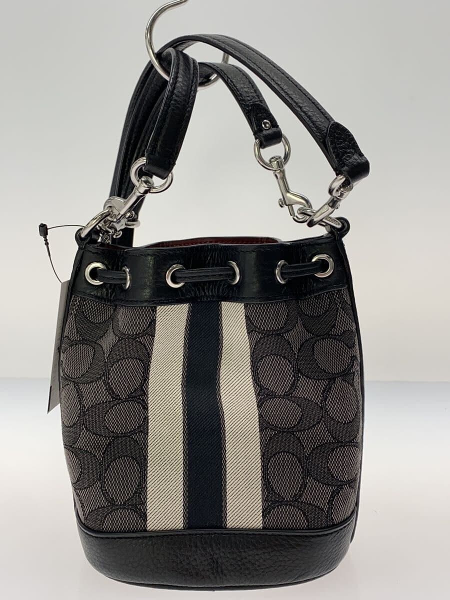 COACH Shoulder Bag Leather BLK C8322 3