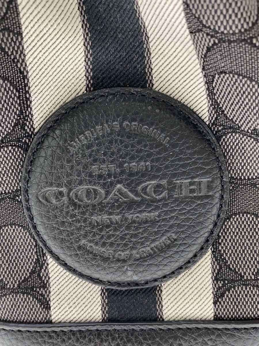 COACH Shoulder Bag Leather BLK C8322 5