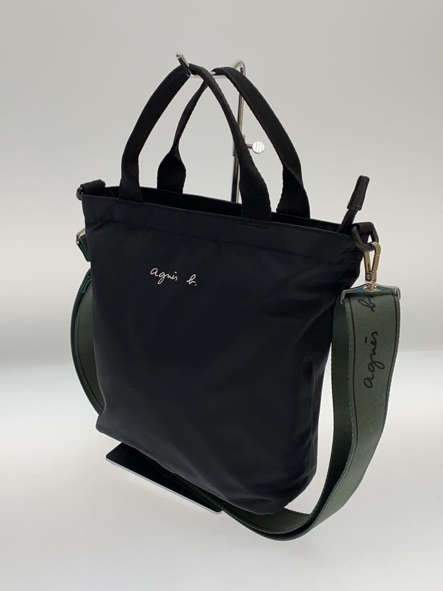 agnes b. Shoulder Bag BLK Strap Bag x 2 Set 2