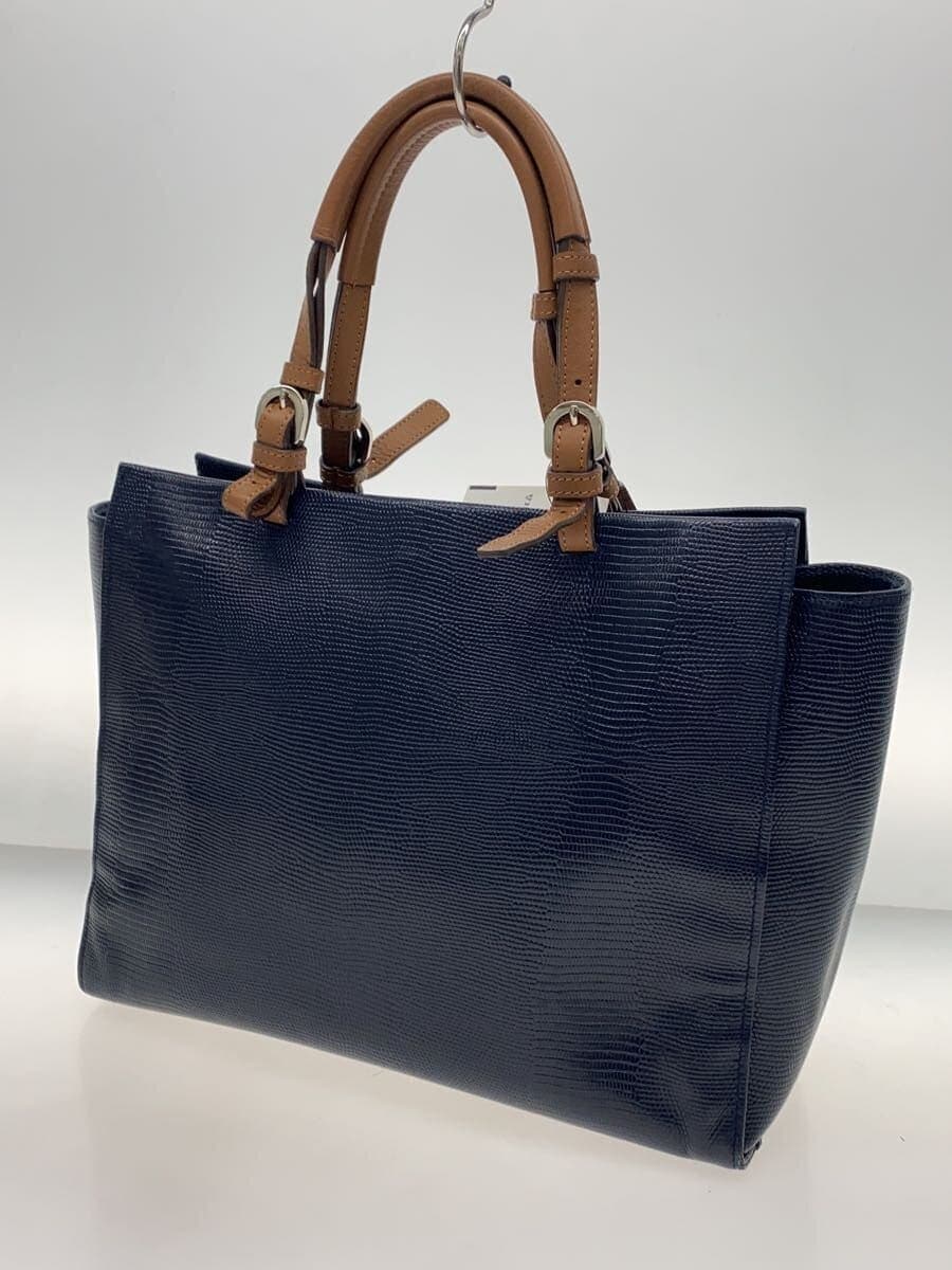 WAKO Handbag Leather NVY 2