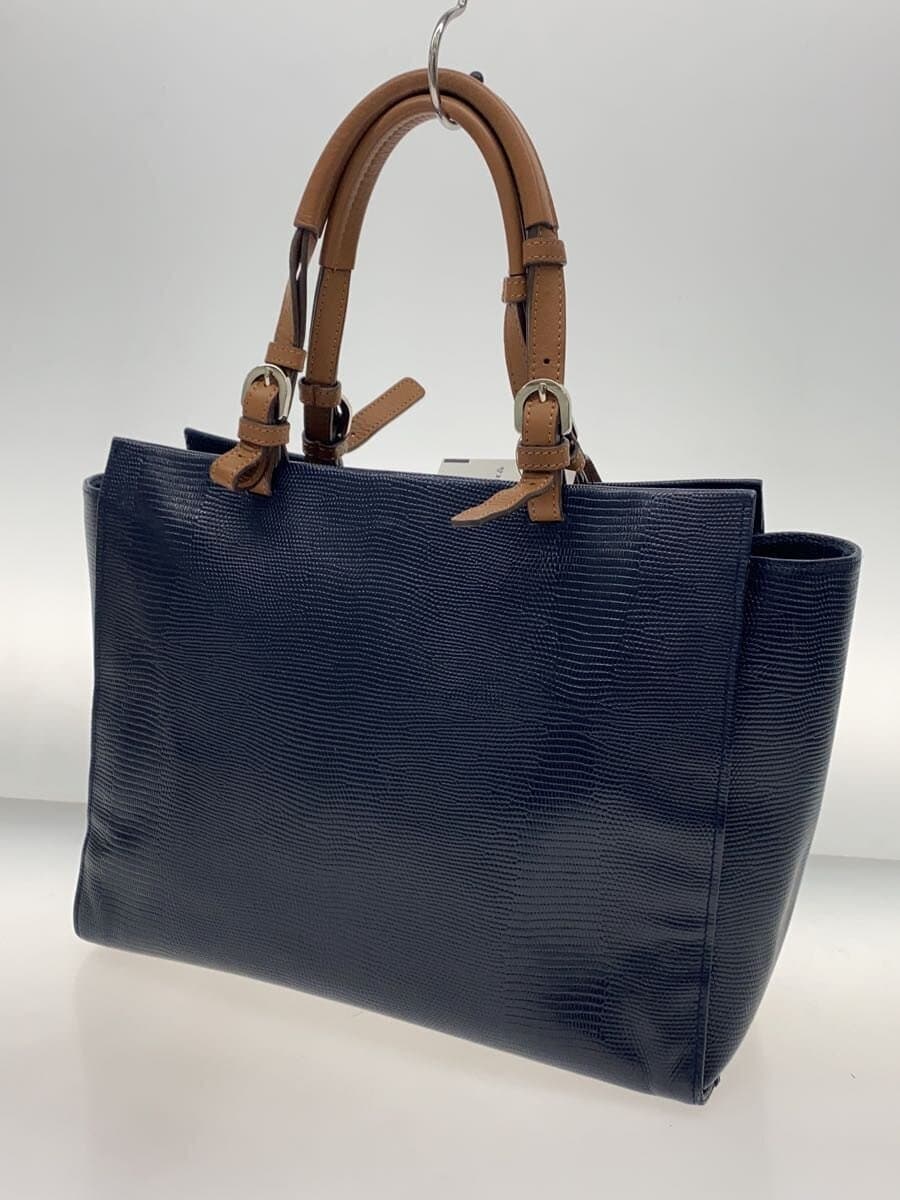 WAKO Handbag Leather NVY 2