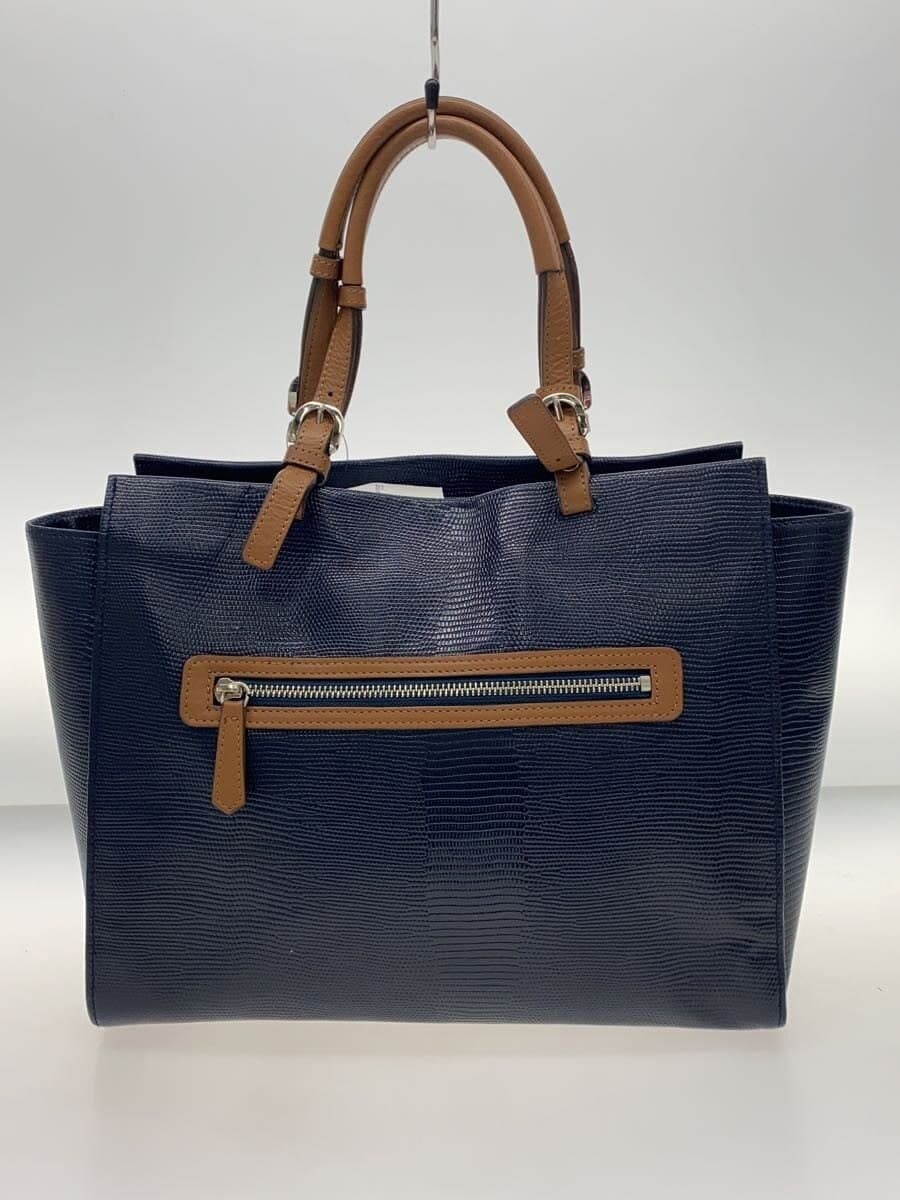 WAKO Handbag Leather NVY 3