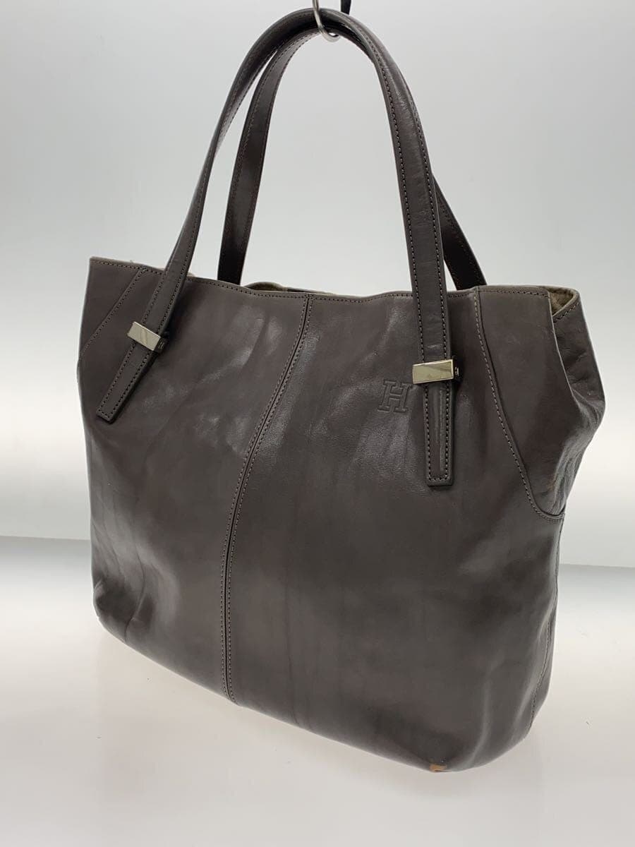 HIROFU handbag leather GRY 2