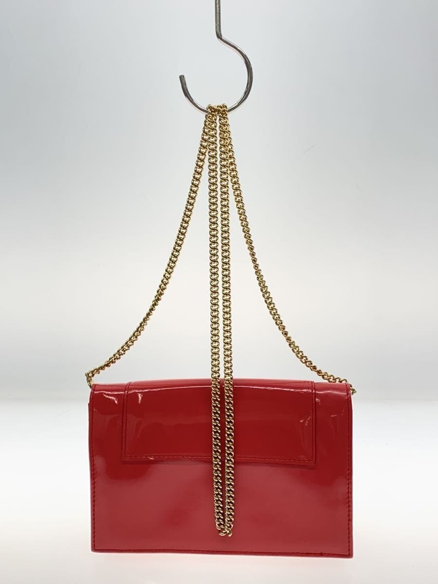 EMPORIO ARMANI Handbag Patent Leather PNK Solid 3