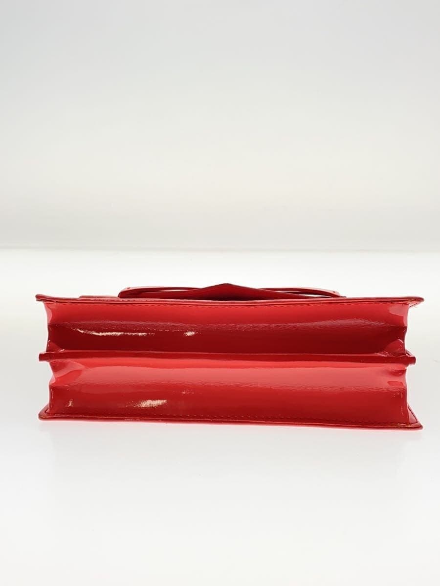 EMPORIO ARMANI Handbag Patent Leather PNK Solid 4