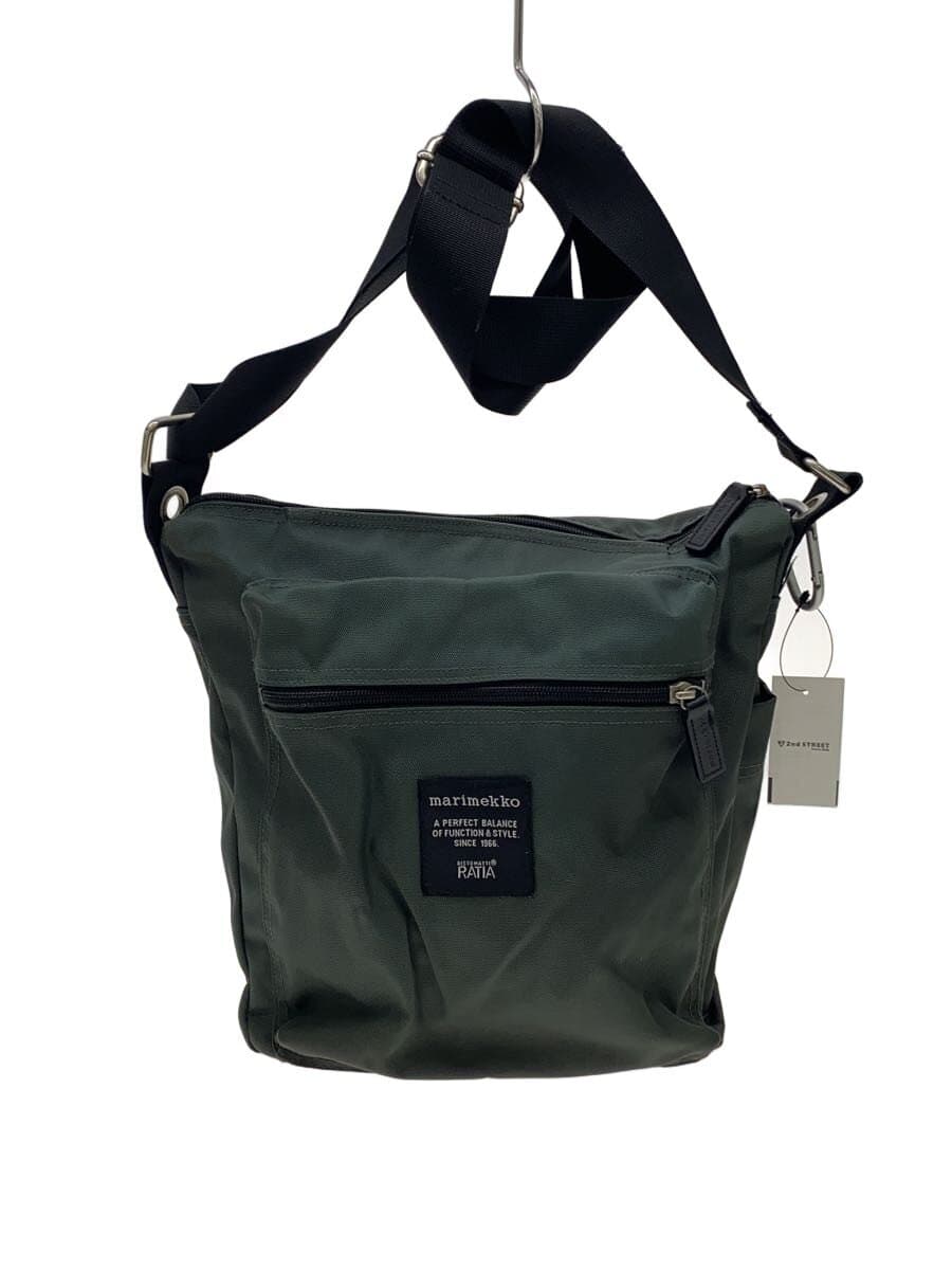 Marimekko shoulder bag Polyester Khaki Solid color 026991 518308