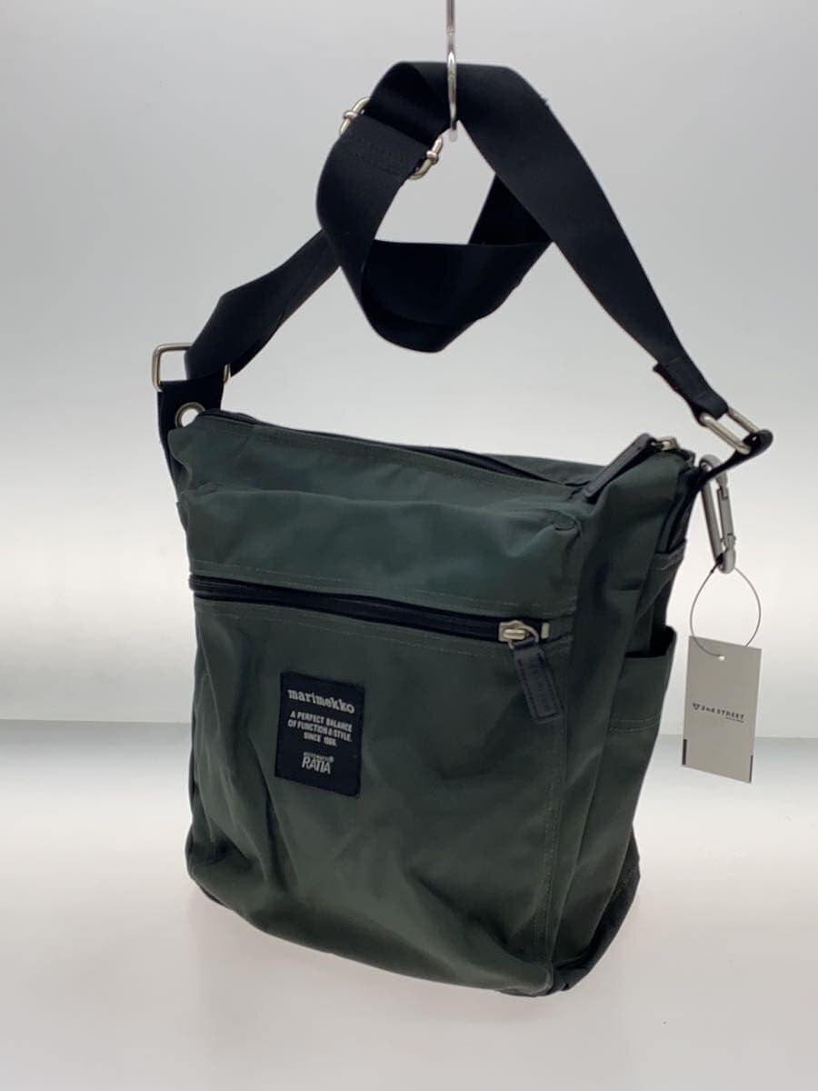 Marimekko shoulder bag Polyester Khaki Solid color 026991 518308 2