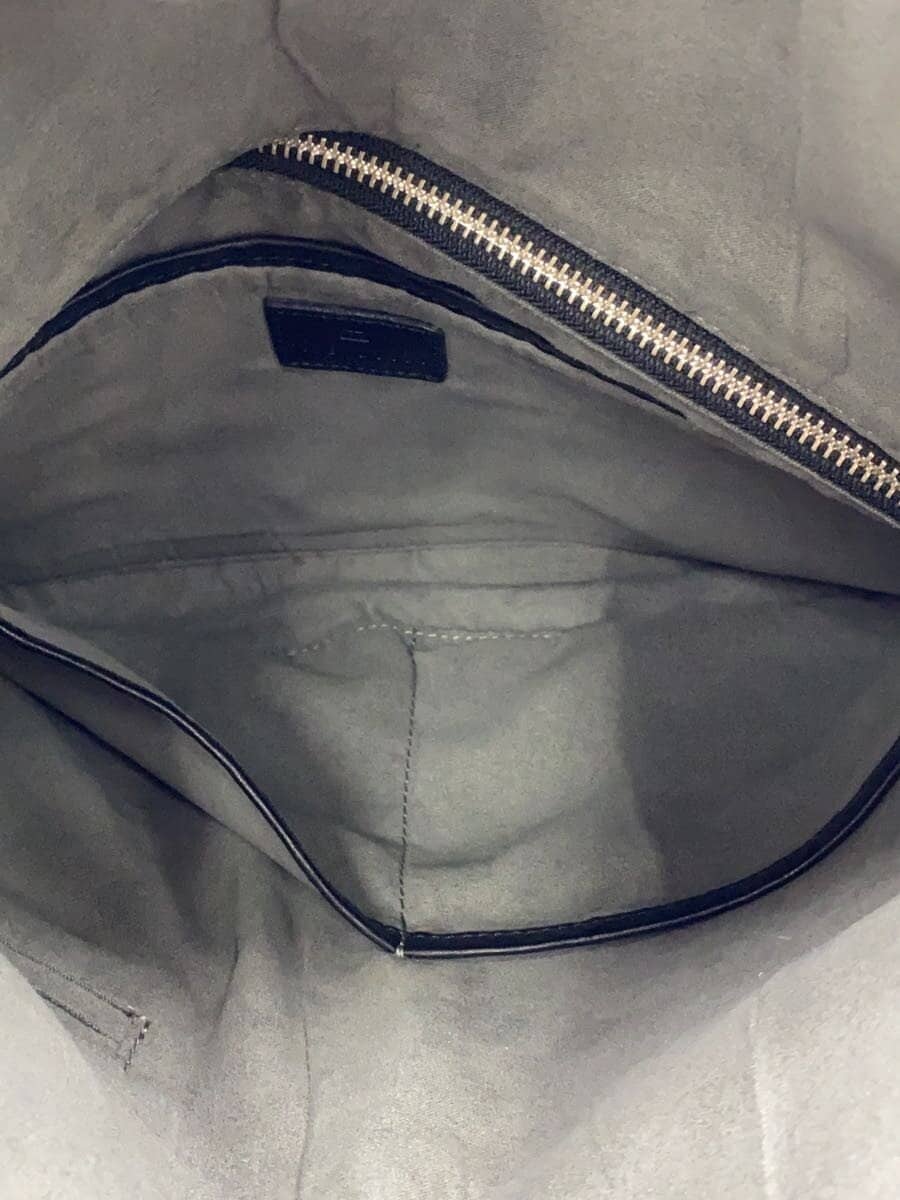 FIVE WOODS Shoulder Bag Leather Black Solid 6