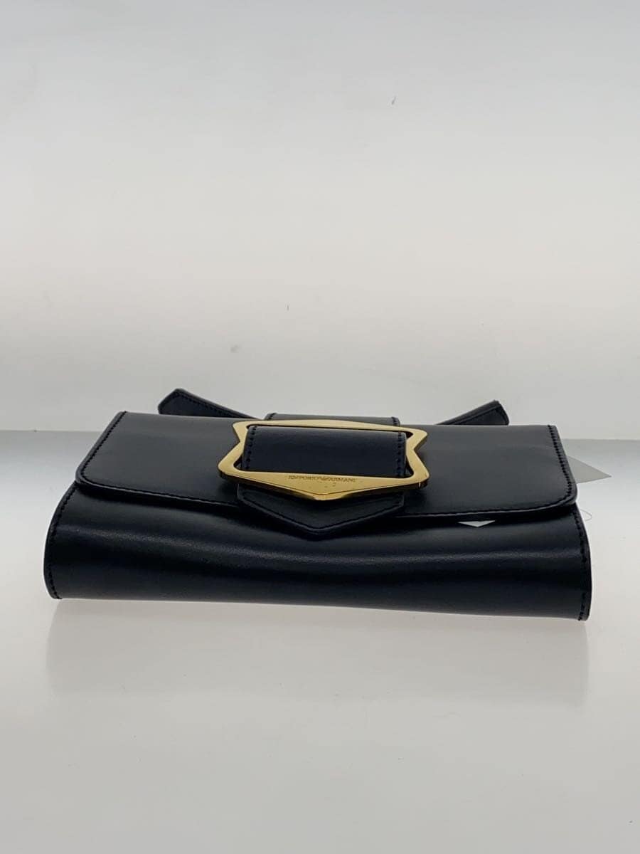 EMPORIO ARMANI Shoulder Bag Leather BLK YD300 Y3B033 AHFF01 20152 4