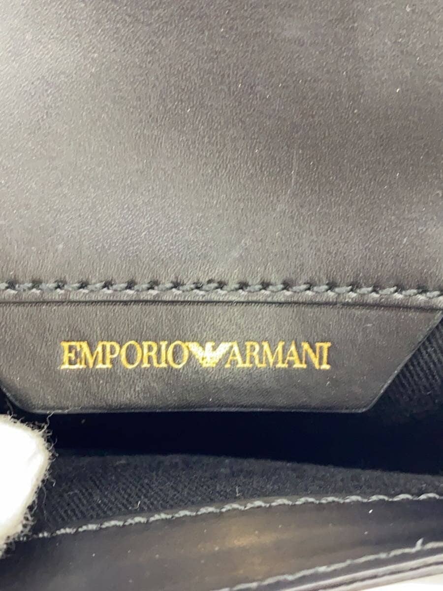 EMPORIO ARMANI Shoulder Bag Leather BLK YD300 Y3B033 AHFF01 20152 5