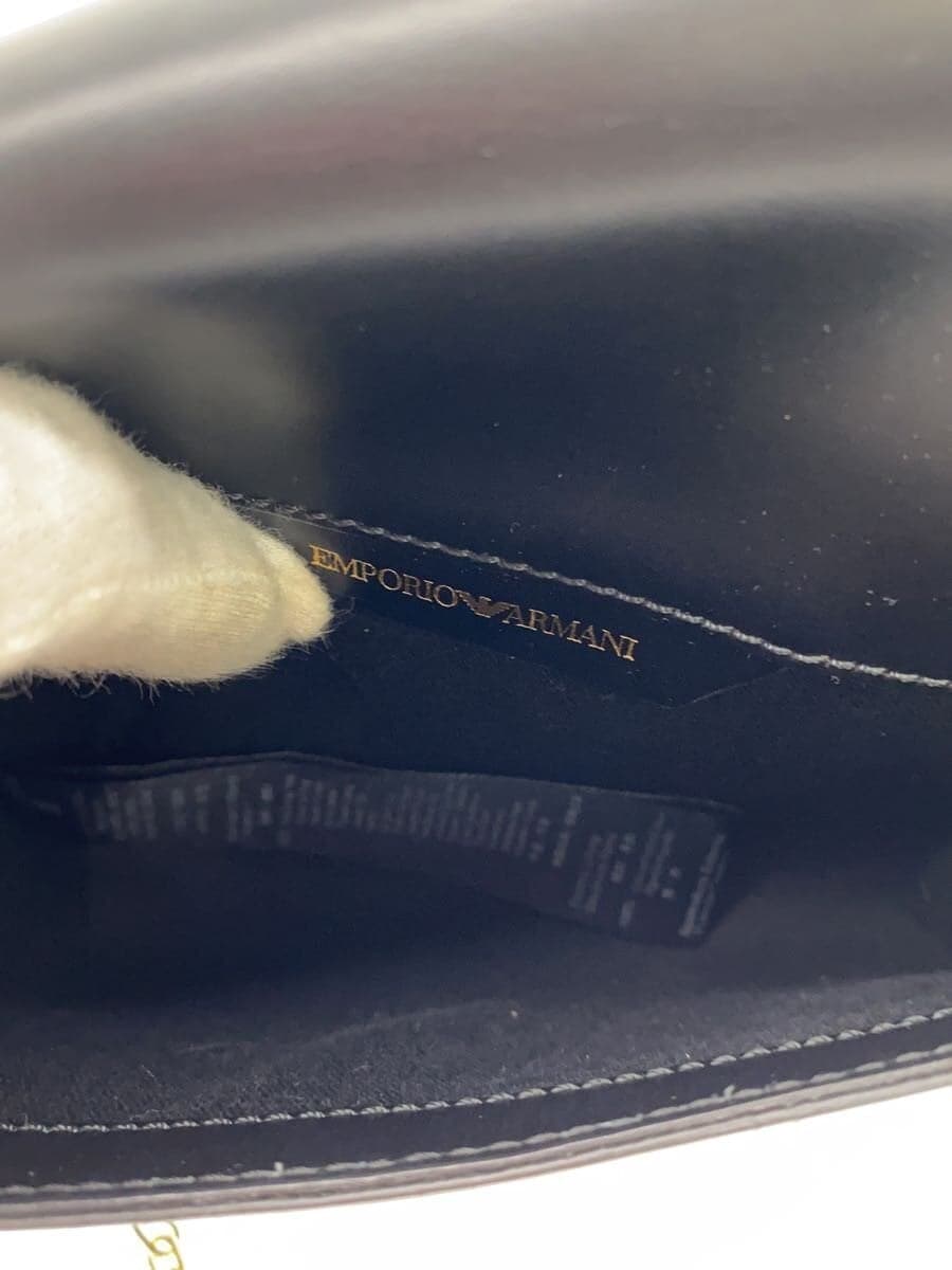 EMPORIO ARMANI Shoulder Bag Leather BLK YD300 Y3B033 AHFF01 20152 6