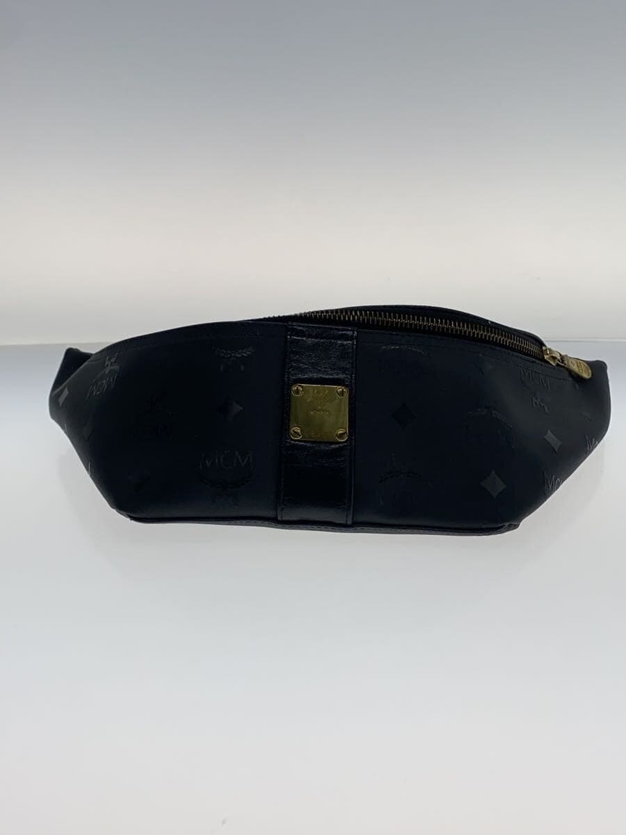 MCM Waist Bag Leather BLK All Over Pattern Visetos Pattern 4