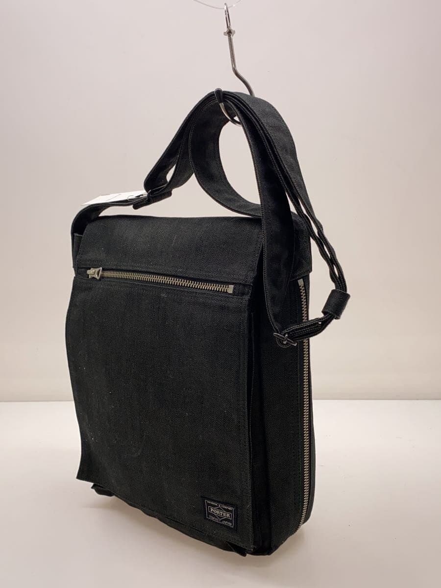 PORTER Shoulder Bag Canvas BLK 2