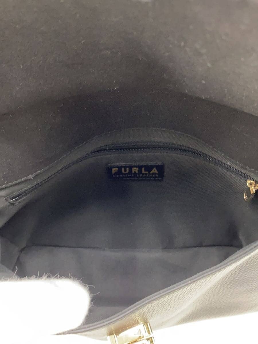 FURLADANAE M Hobo Shoulder Bag Leather BLK 6