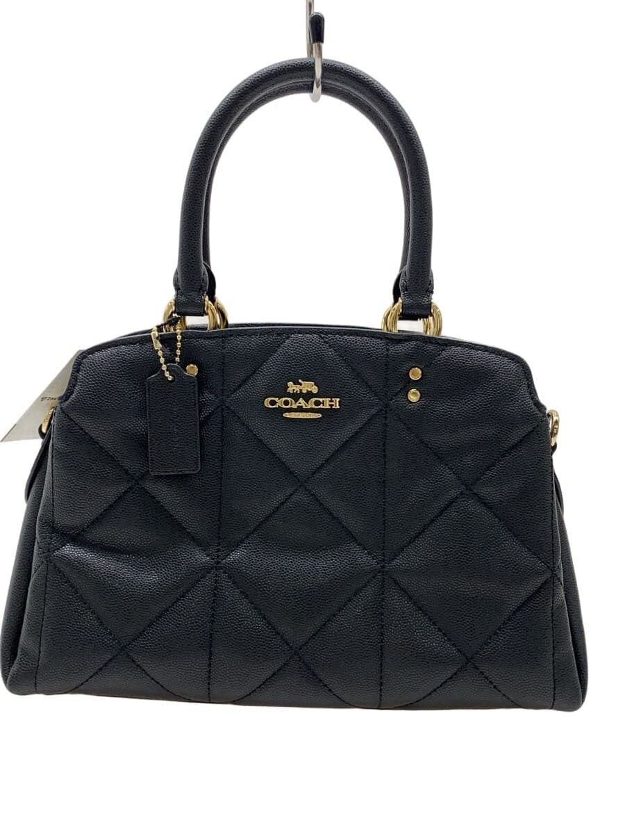 COACH Shoulder Bag Leather Black K1980