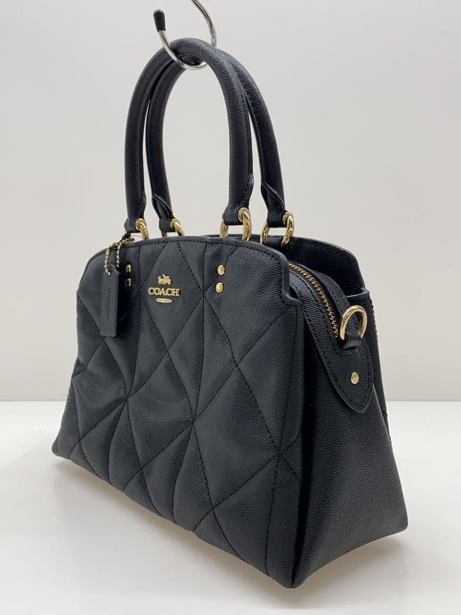 COACH Shoulder Bag Leather Black K1980 2