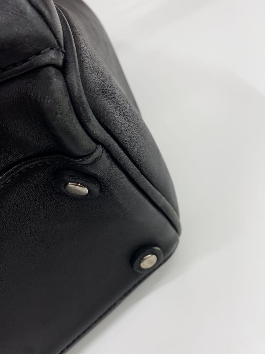 COACH Bag Leather BLK 5754 All Do COACH Shoulder Missing Part 8