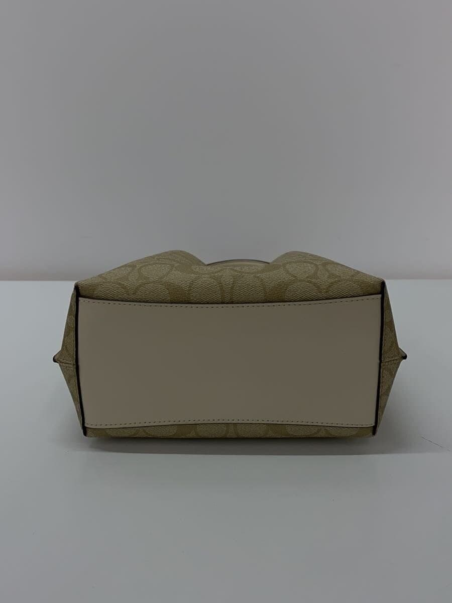 COACH Molly Bucket Bag 22_Signature_White Leather PVC WHT All Over Pattern 4