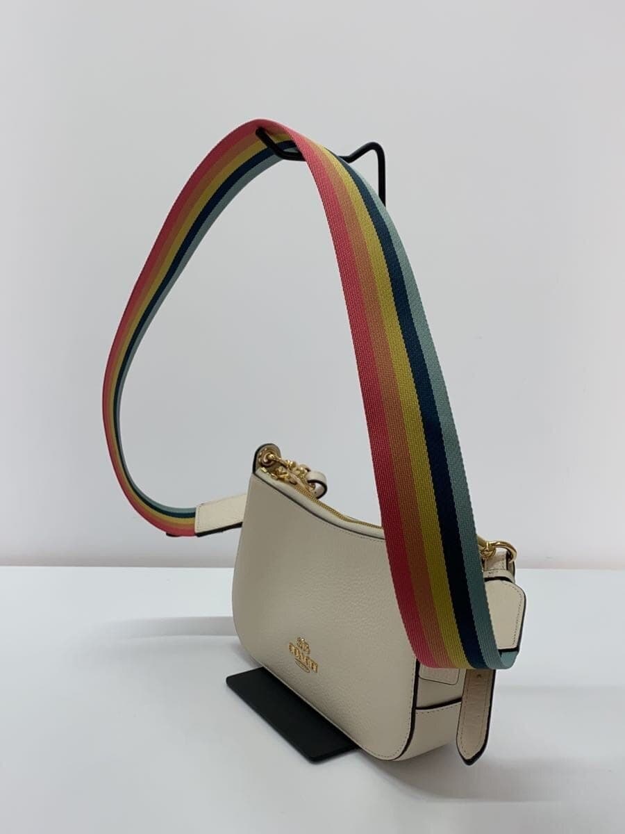 COACH Shoulder Bag Leather CRM Plain C7265 2