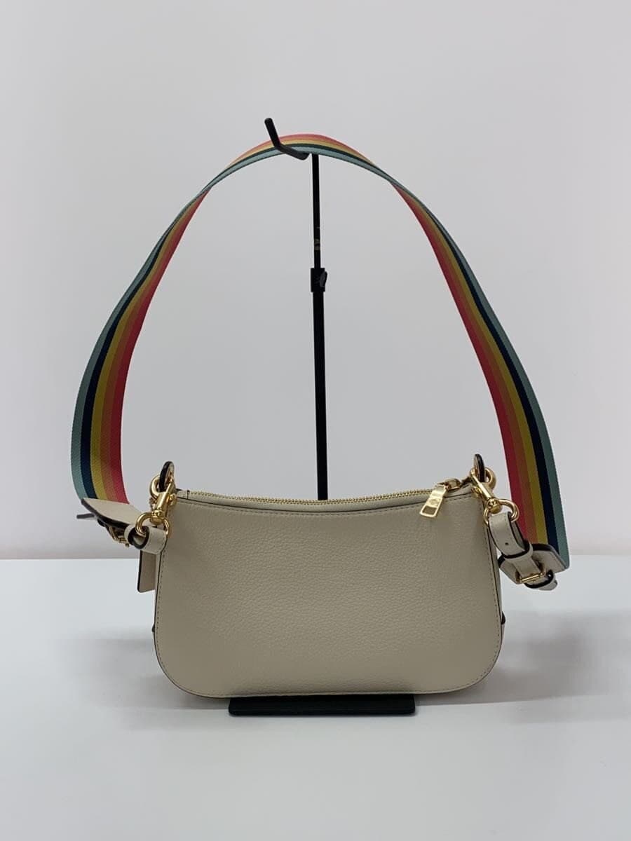 COACH Shoulder Bag Leather CRM Plain C7265 3