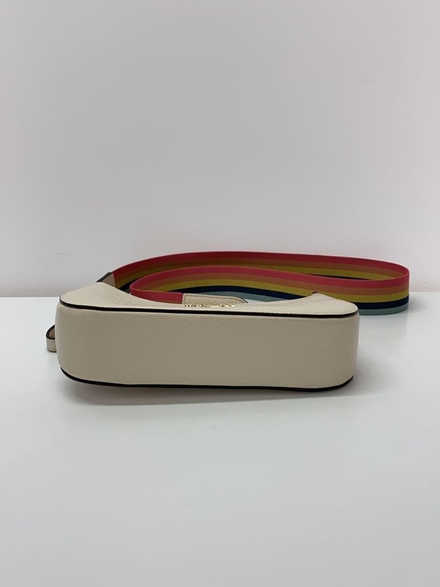 COACH Shoulder Bag Leather CRM Plain C7265 4