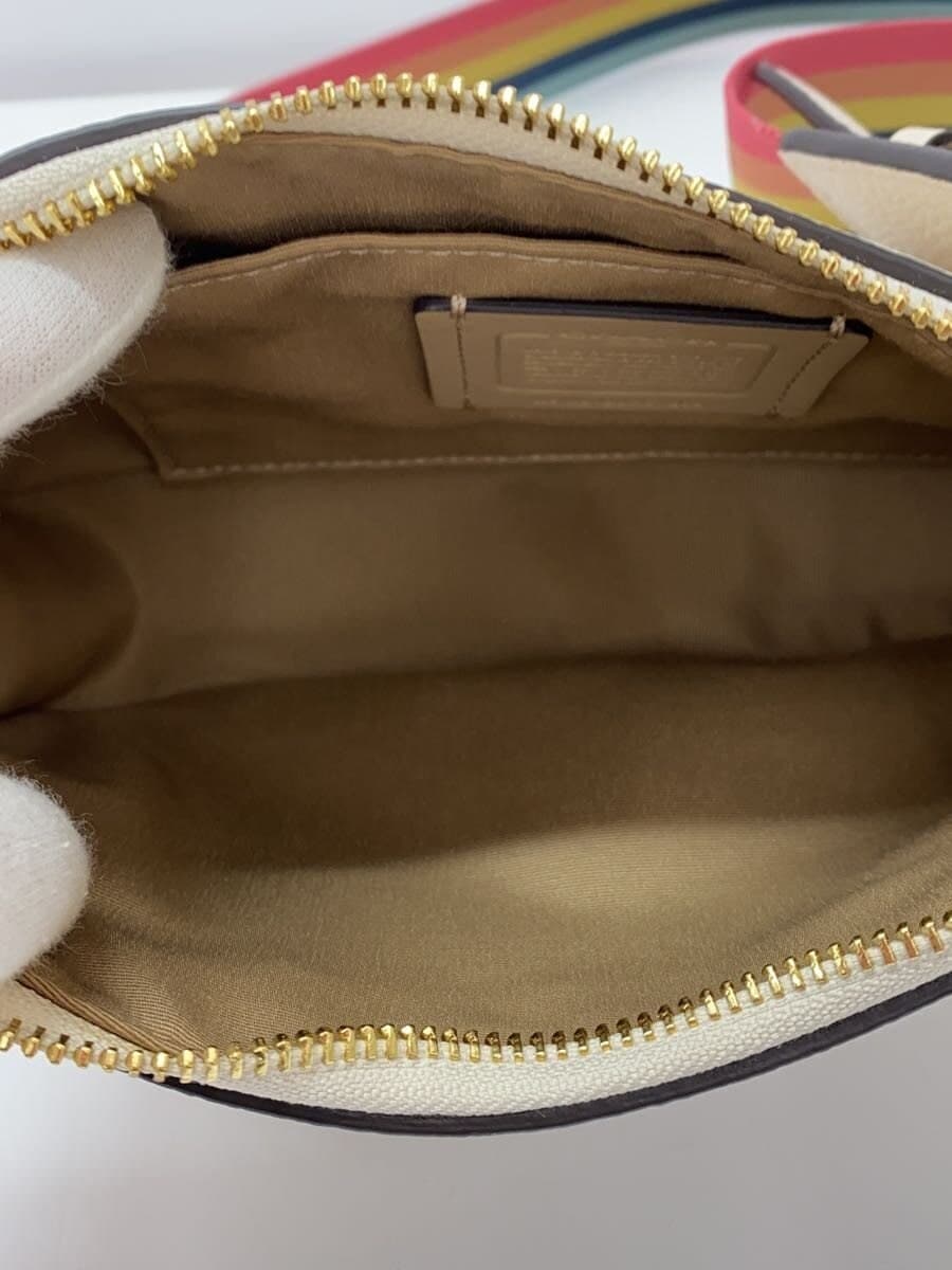 COACH Shoulder Bag Leather CRM Plain C7265 6