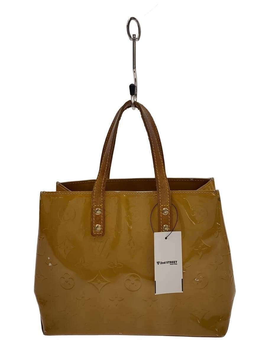 LOUIS VUITTON Reed PM_Monogram Vernis Enamel YLW All-over Print M91144