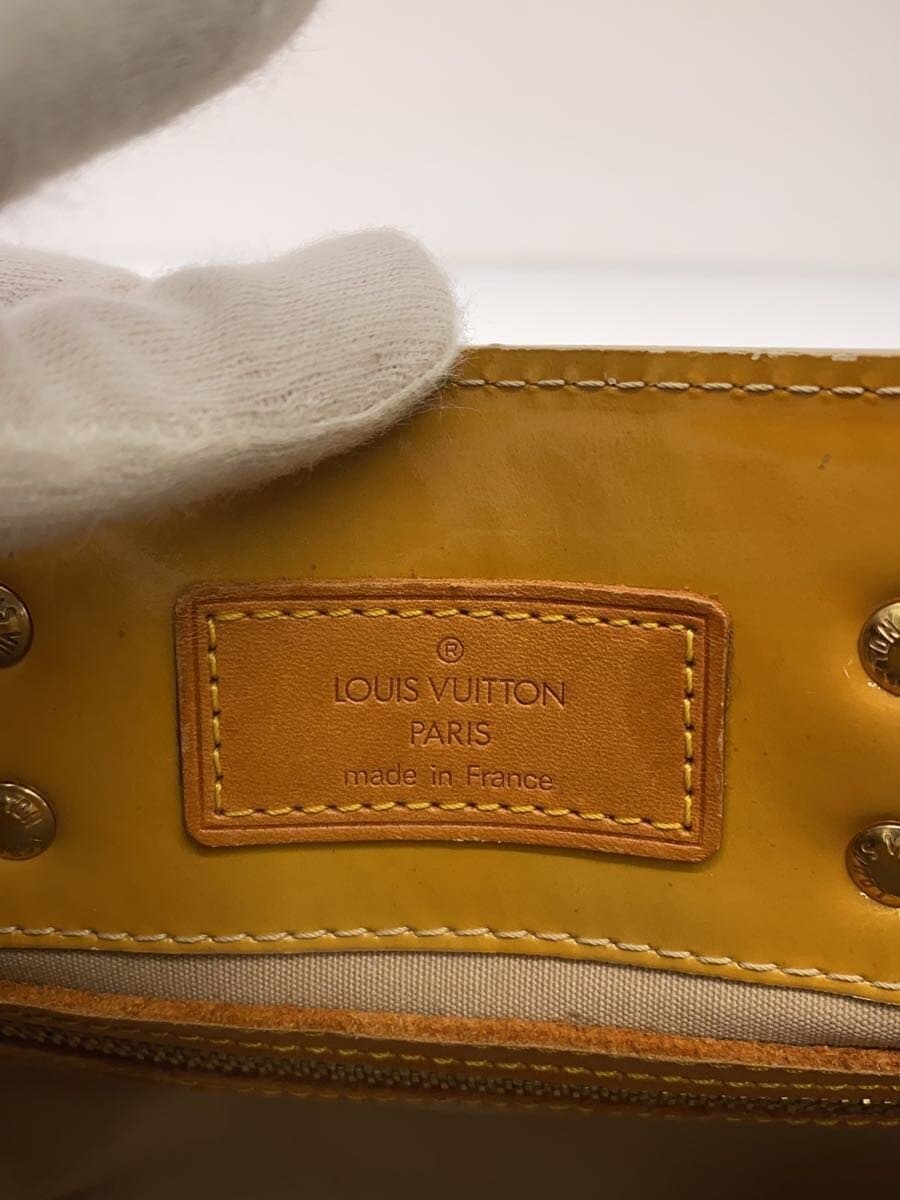 LOUIS VUITTON Reed PM_Monogram Vernis Enamel YLW All-over Print M91144 5